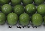 CCN2041 15 inches 14mm faceted round candy jade beads wholesale