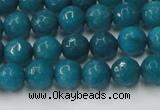 CCN2044 15 inches 6mm faceted round candy jade beads wholesale