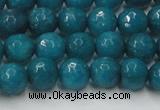 CCN2045 15 inches 8mm faceted round candy jade beads wholesale