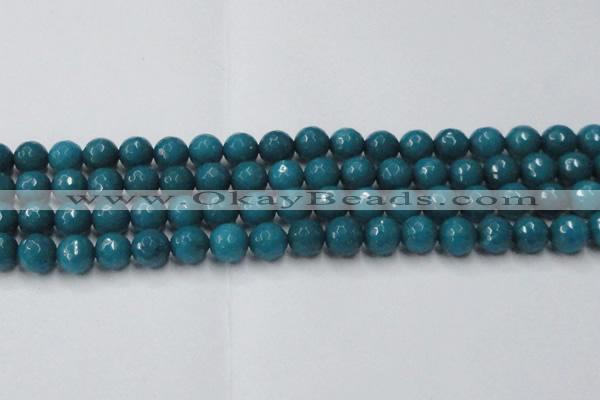 CCN2047 15 inches 12mm faceted round candy jade beads wholesale