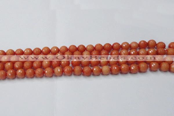 CCN2052 15 inches 8mm faceted round candy jade beads wholesale