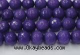 CCN2058 15 inches 6mm faceted round candy jade beads wholesale