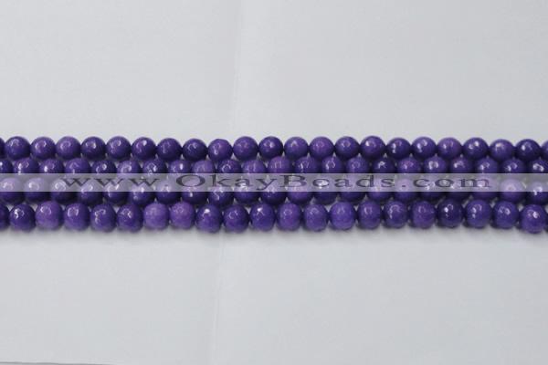 CCN2059 15 inches 8mm faceted round candy jade beads wholesale