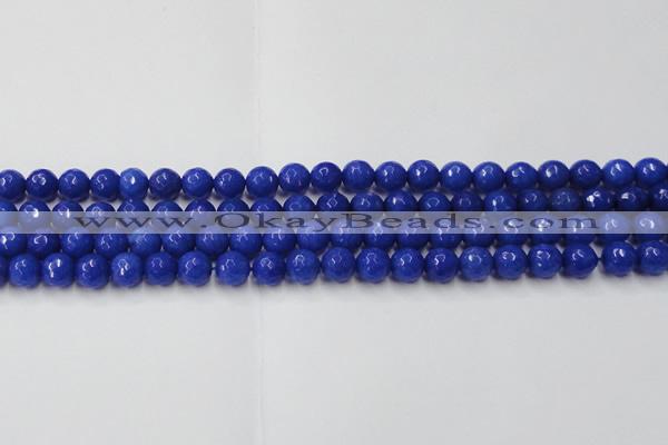 CCN2066 15 inches 8mm faceted round candy jade beads wholesale