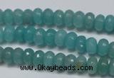 CCN2101 15.5 inches 5*8mm faceted rondelle candy jade beads