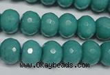 CCN2103 15.5 inches 8*12mm faceted rondelle candy jade beads