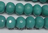 CCN2104 15.5 inches 10*14mm faceted rondelle candy jade beads