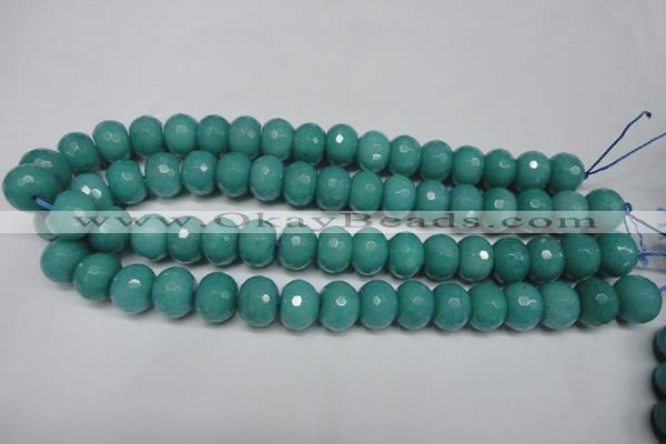 CCN2105 15.5 inches 12*16mm faceted rondelle candy jade beads