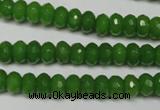 CCN2107 15.5 inches 5*8mm faceted rondelle candy jade beads