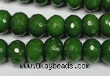 CCN2109 15.5 inches 8*12mm faceted rondelle candy jade beads