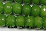 CCN2111 15.5 inches 12*16mm faceted rondelle candy jade beads