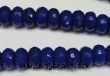 CCN2120 15.5 inches 6*10mm faceted rondelle candy jade beads