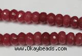 CCN2126 15.5 inches 5*8mm faceted rondelle candy jade beads