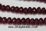 CCN2133 15.5 inches 5*8mm faceted rondelle candy jade beads