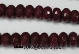 CCN2134 15.5 inches 6*10mm faceted rondelle candy jade beads