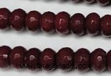 CCN2135 15.5 inches 8*12mm faceted rondelle candy jade beads