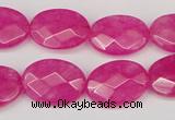 CCN2202 15.5 inches 13*18mm faceted oval candy jade beads