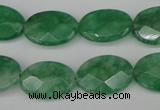 CCN2209 15.5 inches 13*18mm faceted oval candy jade beads