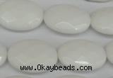 CCN2220 15.5 inches 18*25mm faceted oval candy jade beads