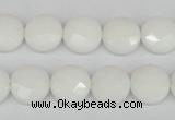 CCN2230 15.5 inches 12mm faceted coin candy jade beads wholesale