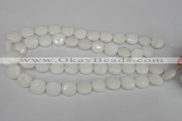 CCN2233 15.5 inches 16mm faceted coin candy jade beads wholesale