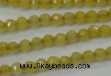 CCN2253 15.5 inches 4mm faceted round candy jade beads wholesale