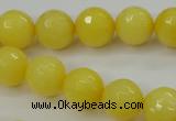 CCN2257 15.5 inches 12mm faceted round candy jade beads wholesale