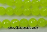 CCN2264 15.5 inches 10mm faceted round candy jade beads wholesale