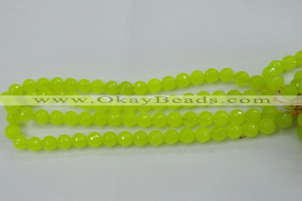 CCN2264 15.5 inches 10mm faceted round candy jade beads wholesale