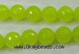 CCN2265 15.5 inches 12mm faceted round candy jade beads wholesale