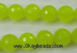 CCN2266 15.5 inches 14mm faceted round candy jade beads wholesale