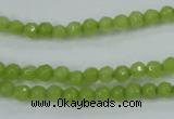 CCN2270 15.5 inches 4mm faceted round candy jade beads wholesale