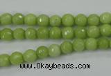 CCN2271 15.5 inches 6mm faceted round candy jade beads wholesale