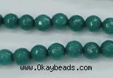 CCN2280 15.5 inches 8mm faceted round candy jade beads wholesale