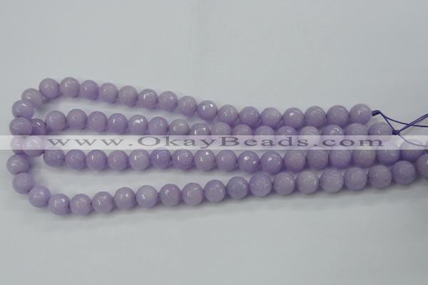 CCN2289 15.5 inches 10mm faceted round candy jade beads wholesale