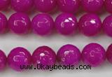 CCN2298 15.5 inches 14mm faceted round candy jade beads wholesale