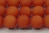 CCN2407 15.5 inches 4mm round matte candy jade beads wholesale