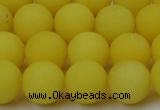 CCN2408 15.5 inches 4mm round matte candy jade beads wholesale