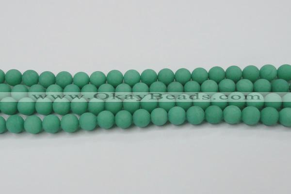 CCN2410 15.5 inches 4mm round matte candy jade beads wholesale