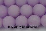 CCN2421 15.5 inches 6mm round matte candy jade beads wholesale