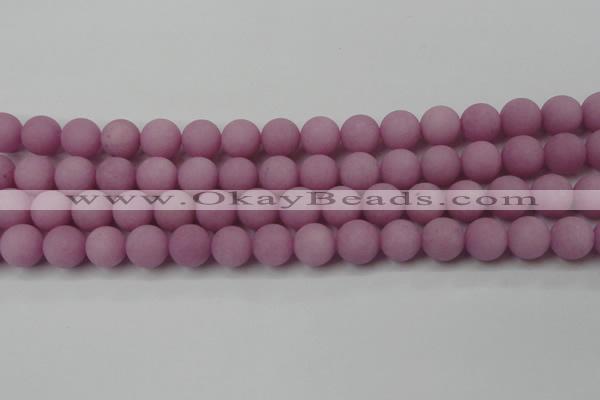 CCN2443 15.5 inches 8mm round matte candy jade beads wholesale