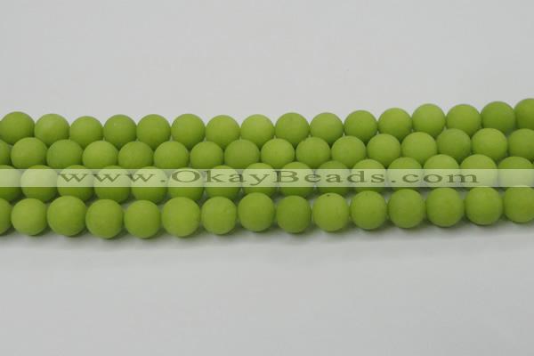 CCN2449 15.5 inches 8mm round matte candy jade beads wholesale