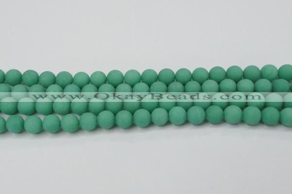 CCN2450 15.5 inches 8mm round matte candy jade beads wholesale