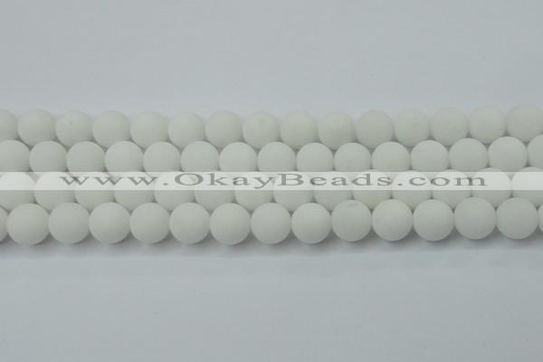 CCN2460 15.5 inches 10mm round matte candy jade beads wholesale