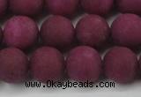 CCN2465 15.5 inches 10mm round matte candy jade beads wholesale