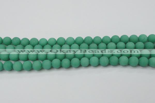 CCN2470 15.5 inches 10mm round matte candy jade beads wholesale