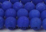 CCN2473 15.5 inches 10mm round matte candy jade beads wholesale