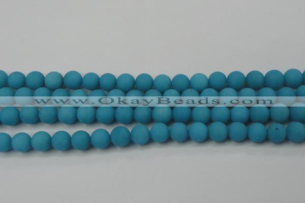 CCN2491 15.5 inches 12mm round matte candy jade beads wholesale