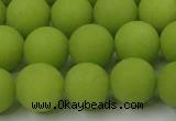 CCN2509 15.5 inches 14mm round matte candy jade beads wholesale