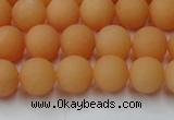 CCN2517 15.5 inches 8mm round matte candy jade beads wholesale